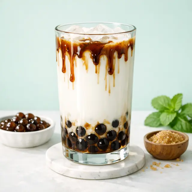 Sữa tươi trân châu đường đen